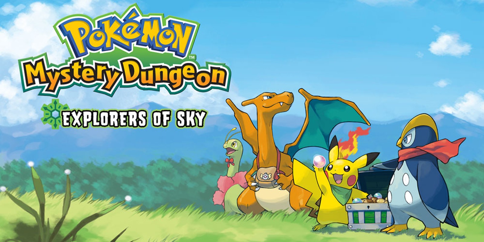 Key Art for Pokémon Mystery Dungeon: Explorers of Sky